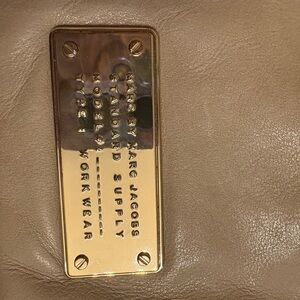 Marc Jacobs Gold and Tan Shoulder Bag